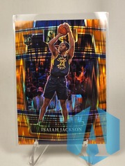 2021-22 Panini Select Concourse Rookie Orange Flash Prizm #55 Isaiah Jackson